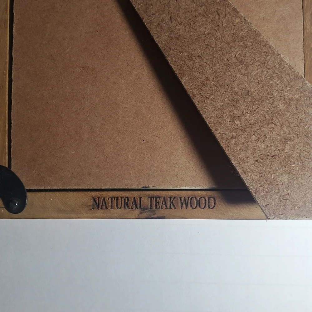 Genuine Indian Teak Wood Photo Frame with 5x7 inch Opening with Intricate Design